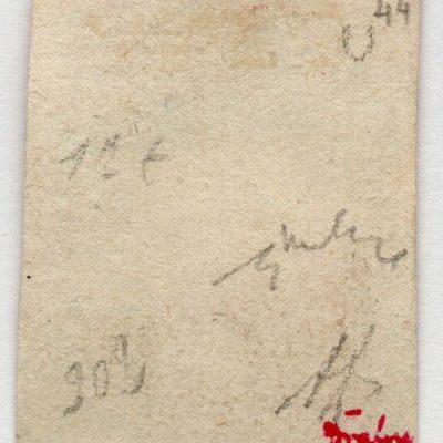 1859 - 5 grana vermiglio ,Cat n.9 annullato,certificato.
