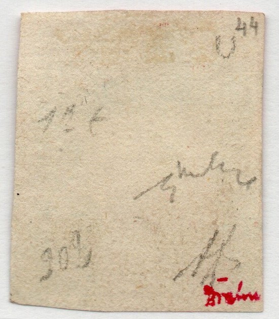 1859 - 5 grana vermiglio ,Cat n.9 annullato,certificato.