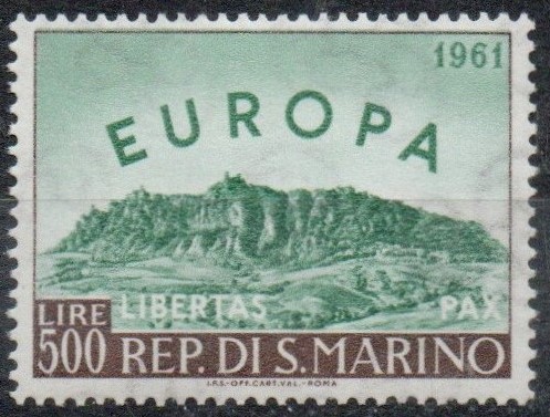 1961 " EUROPA UNITA " Catalogo Sassone n.568 . Gomma integra.