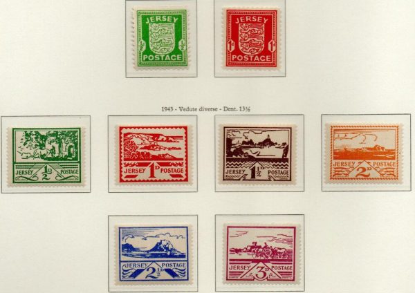 1941/43 - Occupazione tedesca -Segnatasse , serie complete ,gomma integra.Catalogo n. tax 1A/2A + 3/8
