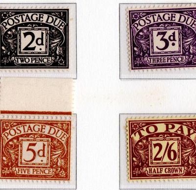 1954/55 - Segnatasse , serie completa 6 valori ,gomma integra.Catalogo n. tax 37/42