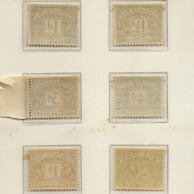  1955/57 - Segnatasse , serie completa 10 valori ,gomma integra.Catalogo n. tax 43/52