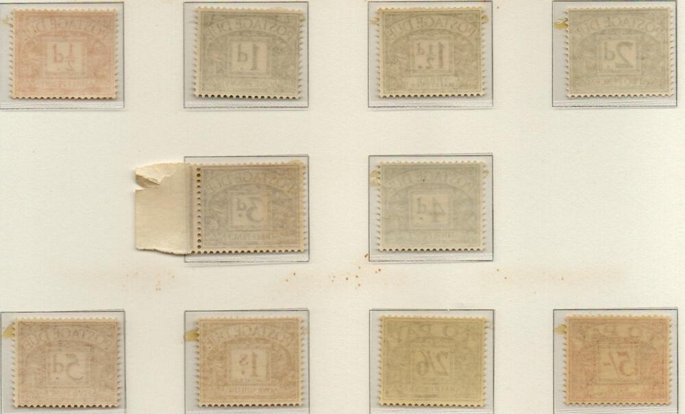  1955/57 - Segnatasse , serie completa 10 valori ,gomma integra.Catalogo n. tax 43/52