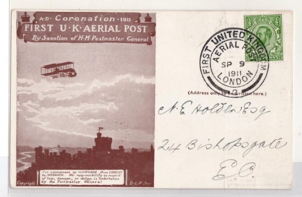 Primo volo postale Londra Windsor