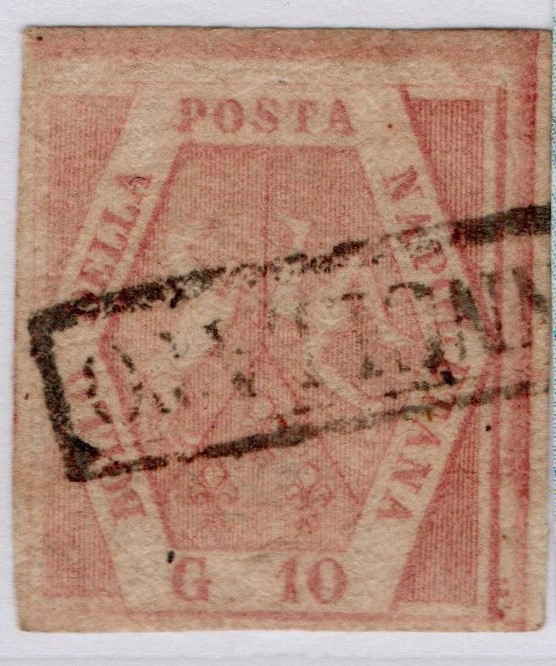 1858 Napoli Regno 10 grana n 11 usato molto fresco e ben conservato