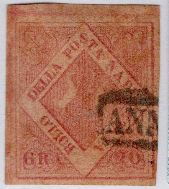1858 Napoli Regno 20 grana n 13a usato molto fresco e ben conservato