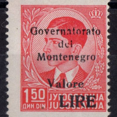 Governatorato del Montenegro n 41 della serie gomma integra e firmato
