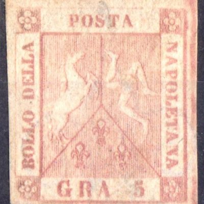 5 grana n 8 senza gomma e di splendida conservazione