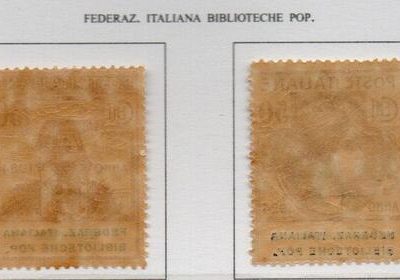 Regno 1924 - PARASTATALI - FEDERAZIONE IT BIBLIOTECHE POPOLARI - Serie completa 4 valori,INTEGRA cat. Sassone n. 34/37