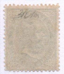 Regno 1863/65 "Cifra o effigie di V. Emanuele II" . 5 cent grigio verde. De La Rue. Cat n. L 16A INTEGRO. Certificato Bruno Savarese Oliva.