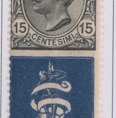 Regno 1924/25 - PUBBLICITARI - 15 cent BITTER CAMPARI, catalogo n.1, gomma integra.