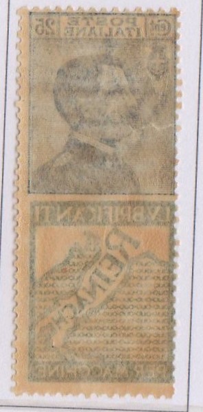 Regno 1924/25 - PUBBLICITARI - 25 cent LUBRIFICANTI REINACH, catalogo n.7, gomma integra.