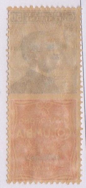 Regno 1924/25 - PUBBLICITARI - 50 cent GRAFOFONO COLUMBIA, catalogo n.11 , linguellato