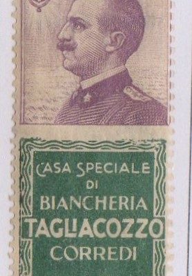 Regno 1924/25 - PUBBLICITARI - Catalogo Sassone n.17 linguellato - 50 cent TAGLIACOZZO Certificato D.Fabris