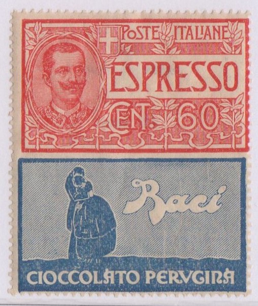 Regno 1924/25 - PUBBLICITARI - 60 cent ESPRESSO PERUGINA, Catalogo Sassone n.21 , linguellato.