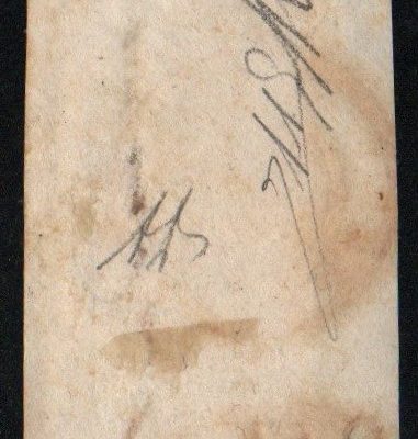 Regno 1862 Effigie di Vittorio Em II in rilievo. Catalogo Sassone n. 3+3,su frammento annullo rosso Milano.