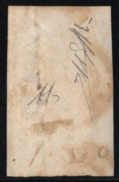 Regno 1862 Effigie di Vittorio Em II in rilievo. Catalogo Sassone n. 3+3,su frammento annullo rosso Milano.