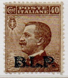 Regno Blp n 9 40 cent bruno firma Oliva al verso gomma integra