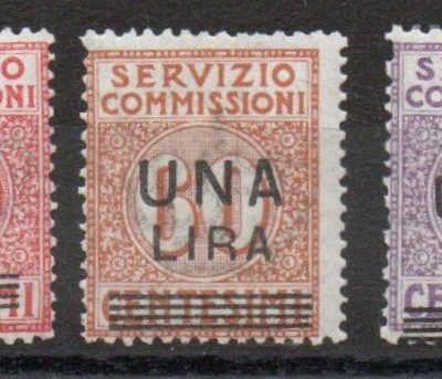 Regno Servizio commissioni n 1-3 gomma integra