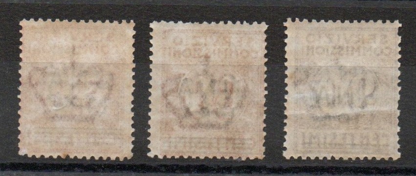 Regno Servizio commissioni n 1-3 gomma integra