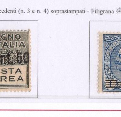 Regno posta aerea n 8/9  gomma integra
