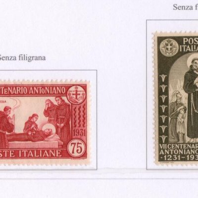 Regno 1931 Sant' Antonio serie gomma integra