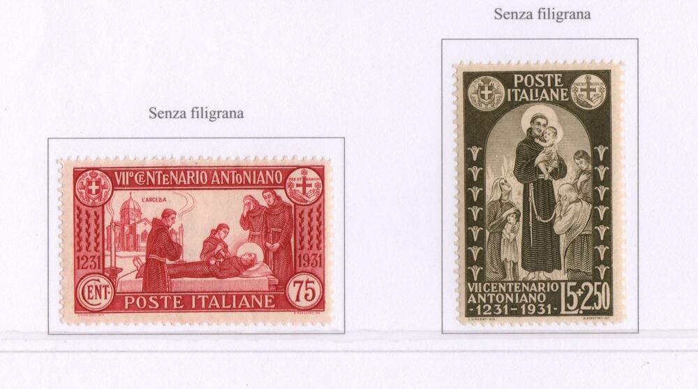 Regno 1931 Sant' Antonio serie gomma integra