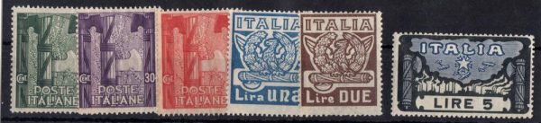 Regno 1923 Anniversario Marcia su Roma gomma integra