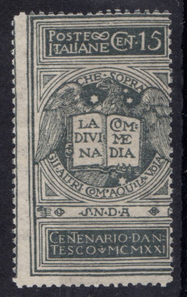 Regno 1921 Dante non emesso n 116A gomma integra