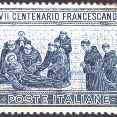 Regno 1926 San Francesco dentellatura 14 traccia di linguella ben centrato ma con imperfezioni