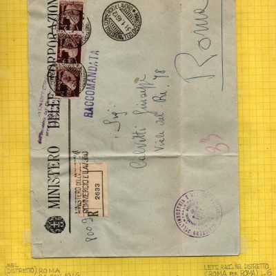 Interessante insieme di n. 114 lettere e cartoline di Storia Postale in periodo Luogotenenziale. Notate alcune lettere con affrancatura mista ,alcune con ultimo giorno d'uso ,notata anche una lettera affrancata con una quartina dell' 1 lira " Democratica" nel primo giorno del Regno di Umberto II - IL RE DI MAGGIO.