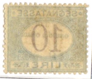 1870 Regno segnatasse n 14 nuovo gomma non originale cert Diena