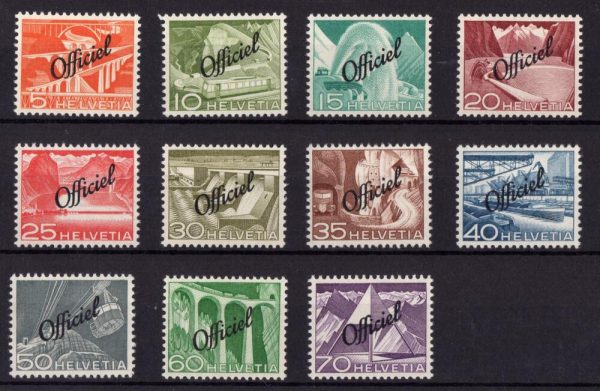 1950 francobolli di Servizio soprastampa Officiel gomma integra