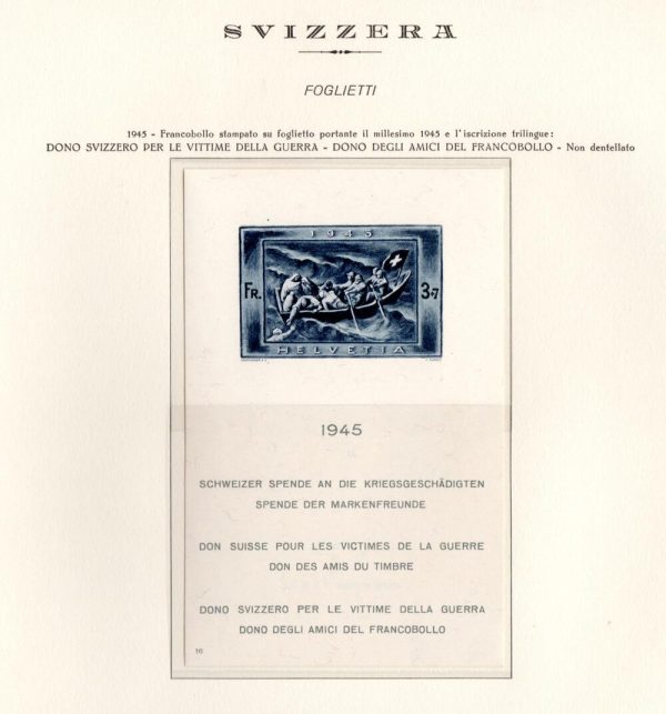 Bf n 11 Dono Svizzero cert Raybaudi gomma integra