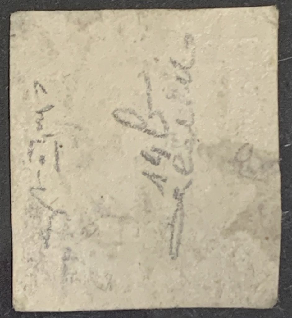 1858 50 grana n 14b margini corti ma con tonalità e colore rari accompagnato dal certificato P. Cardillo
