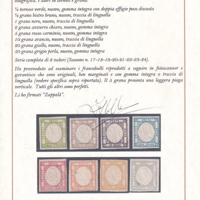Province Napoletane 1861 La serie definitiva completa mista */** cert. Zappalà