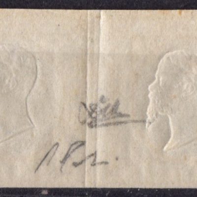 Province Napoletane 1861 coppia gomma  integra del 20 grana giallo n 23 firme al verso Zappalà- Fabris
