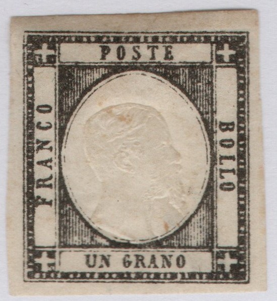 1861 - 1 grano nuovo, Catalogo n.19c  Buona qualità,ampi margini. FIRMATO