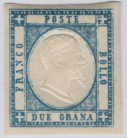 1861 - 2 grana nuovo, Cat n.20 Buona qualità,Parziale doppia effigie.