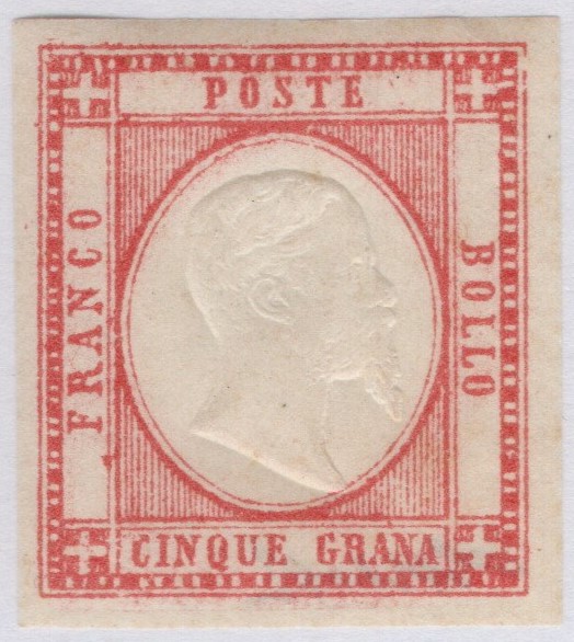 1861 - 5 grana nuovo, Cat n.21 Ottima qualità .Certificato Giulio Bolaffi.
