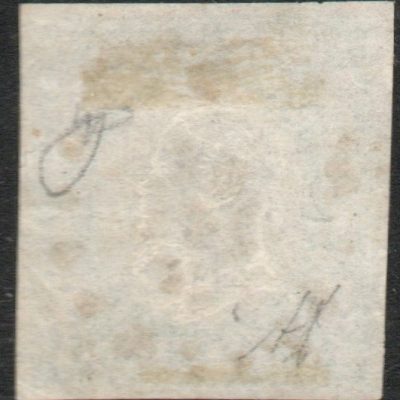  1861 - Province Napoletane Eff V. Em. II, Mezzo tornese verde Cat 17. Annullo Casamassima.