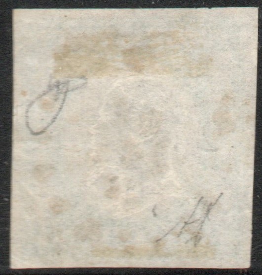  1861 - Province Napoletane Eff V. Em. II, Mezzo tornese verde Cat 17. Annullo Casamassima.